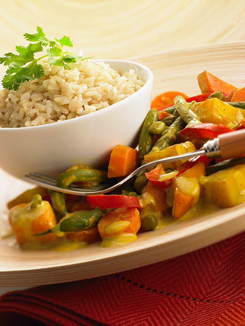 Gemüse in Currysauce