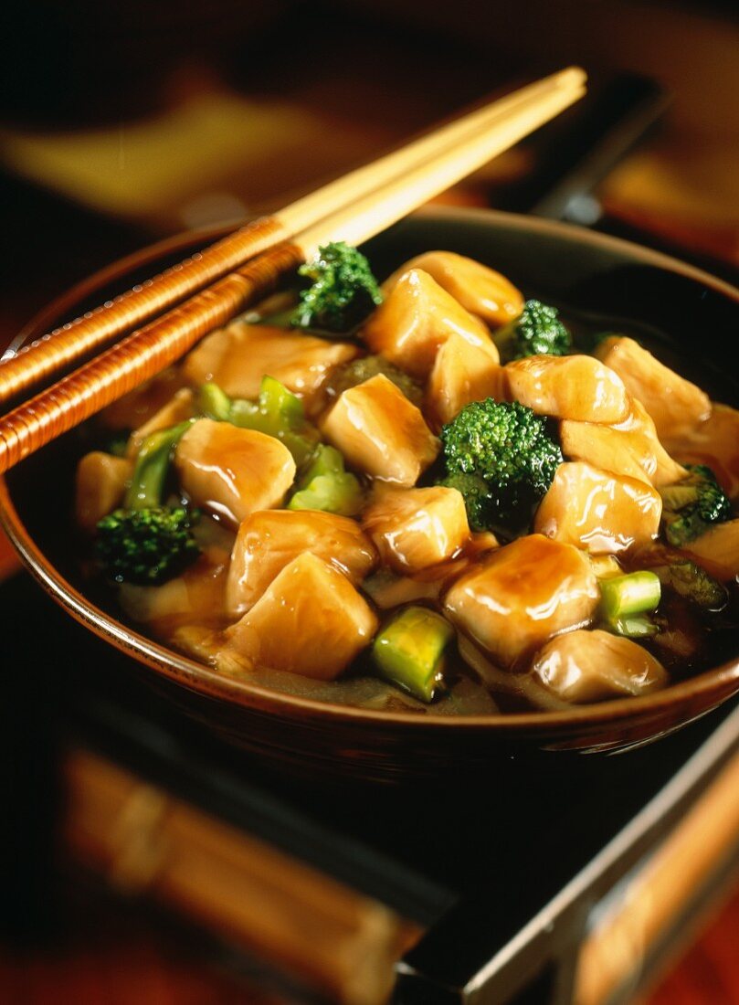 Chicken with broccoli