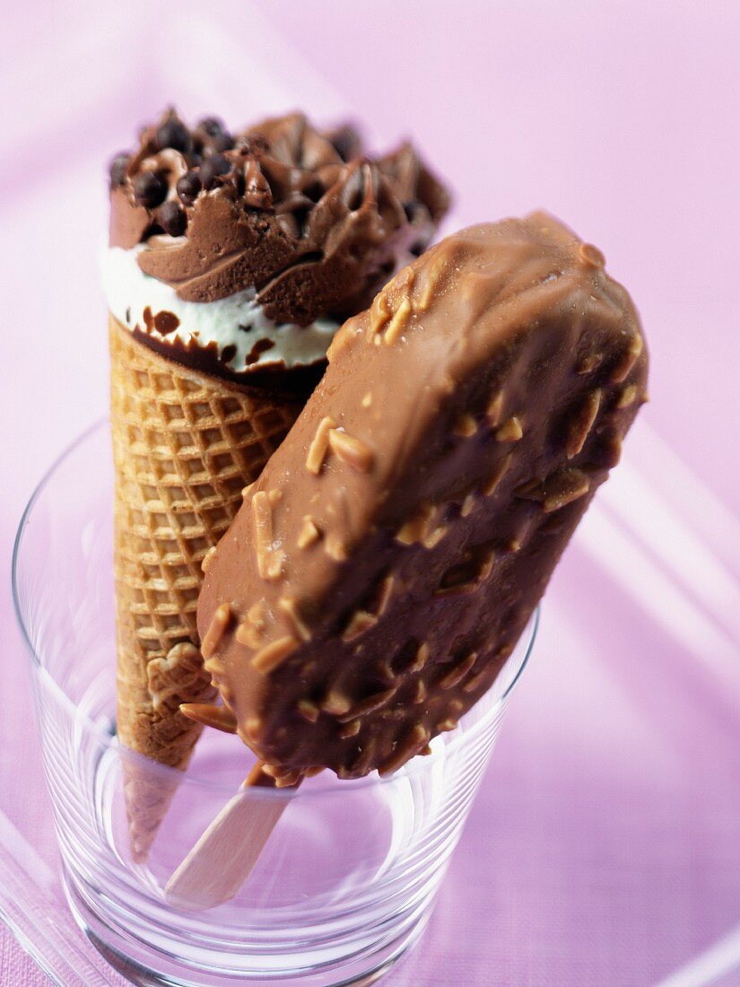Cornetto ice cream cone and Magnum ice cream bar