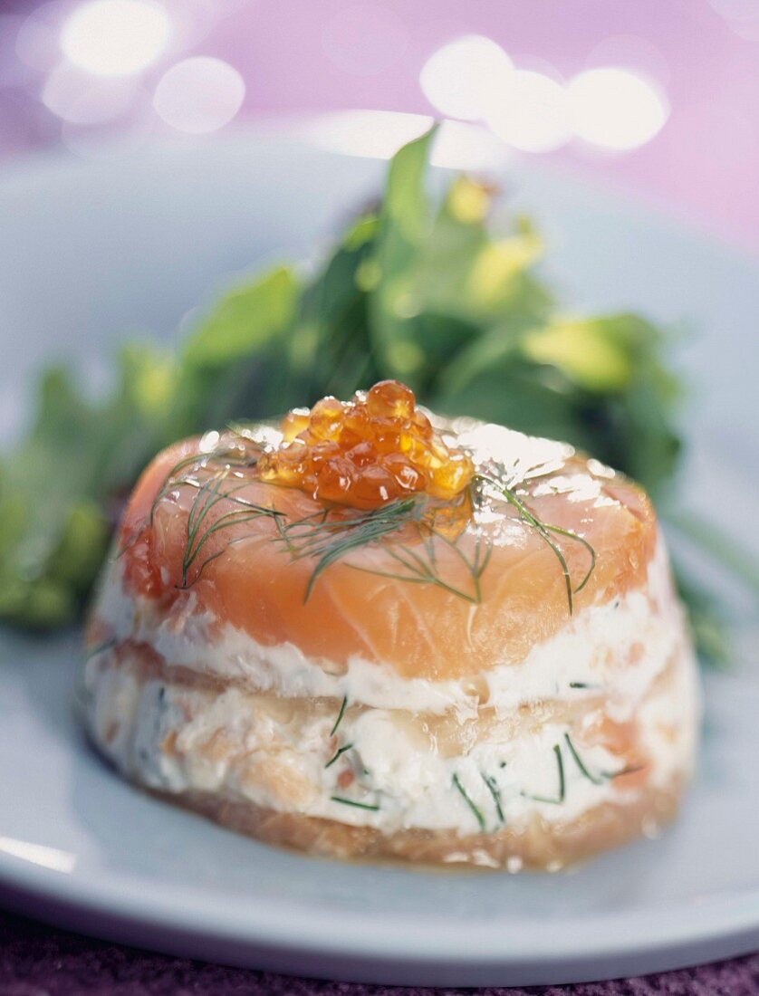 Smoked salmon and Fromage frais terrine