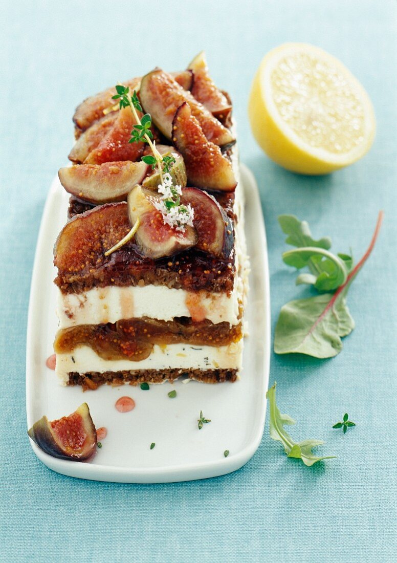 Goat's cheese terrine with figs