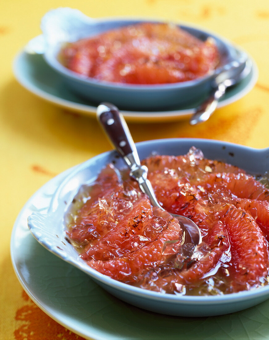 Roast grapefruit with jelly