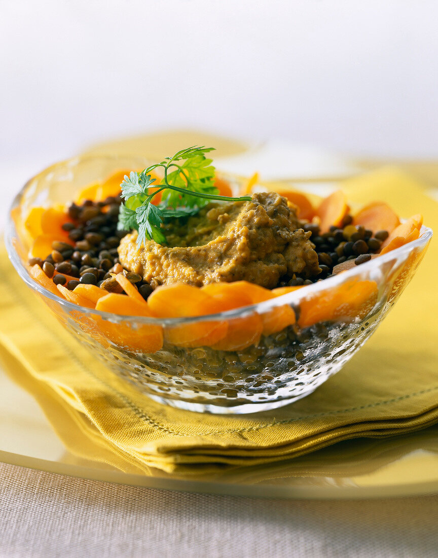 Lentils with cream