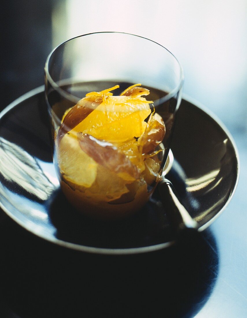 Verrine of orange and dattes