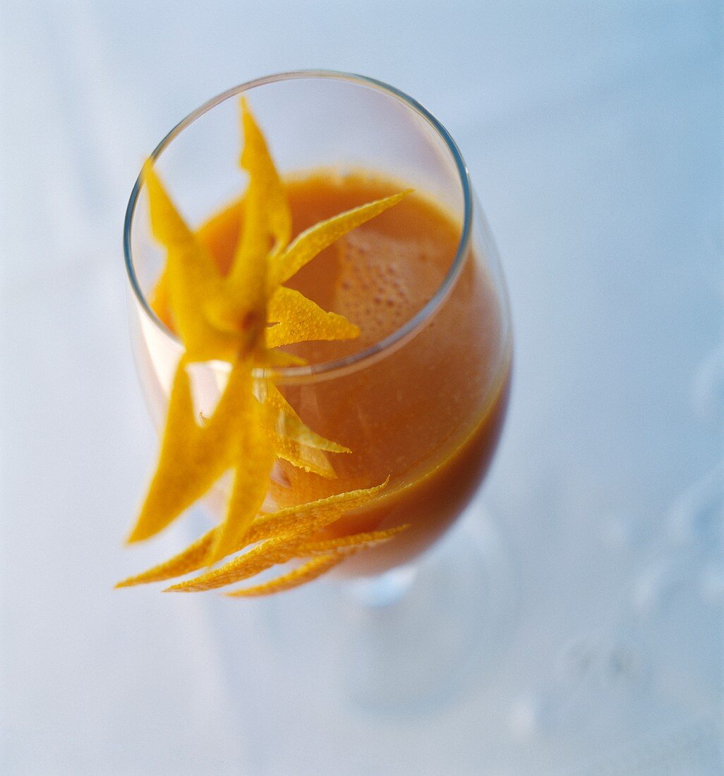 Glas Orangensaft