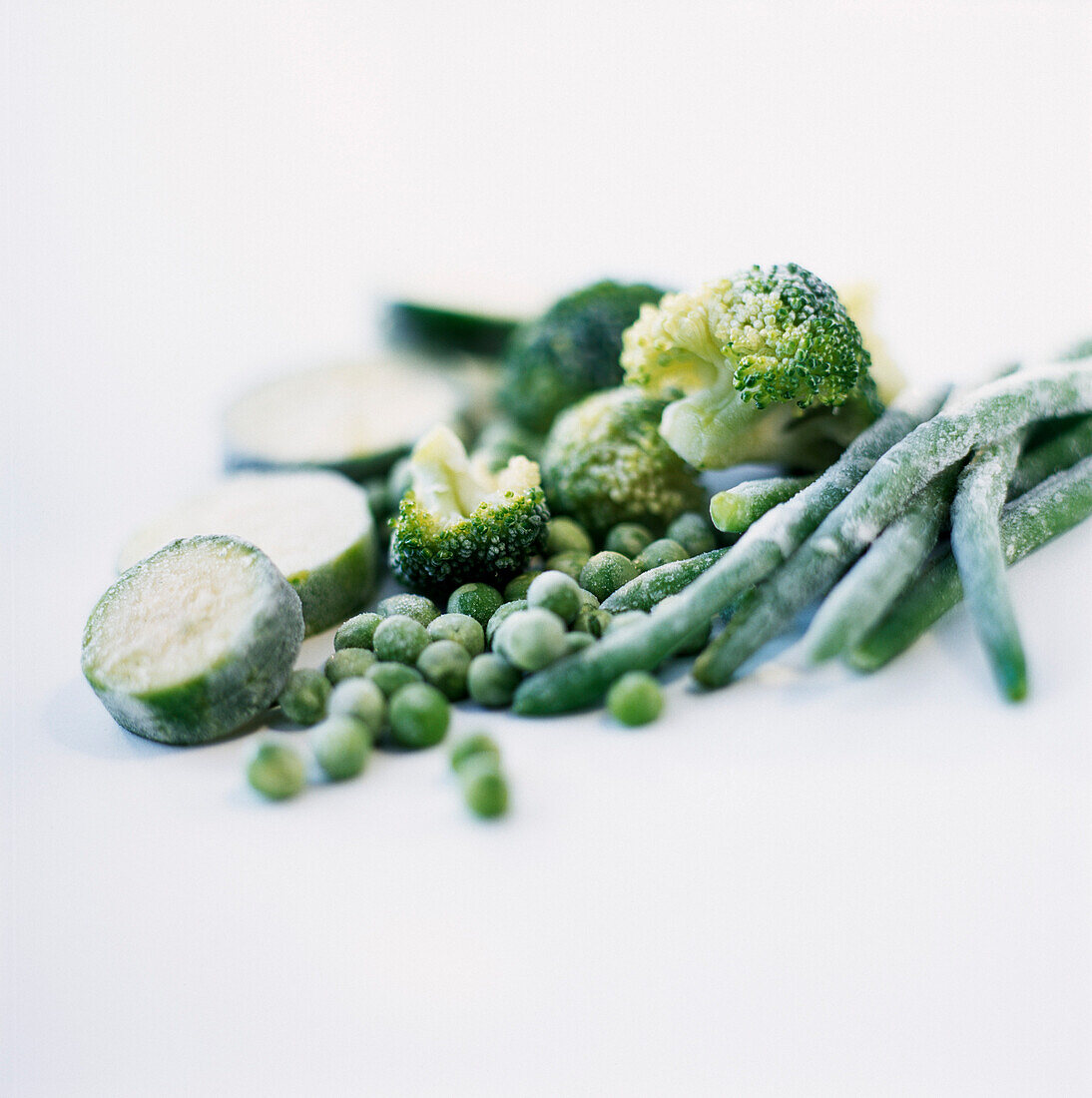 Frozen green vegetables