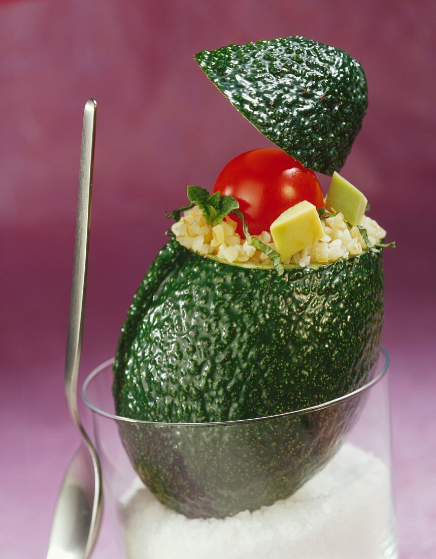 Surprise bulghour avocado