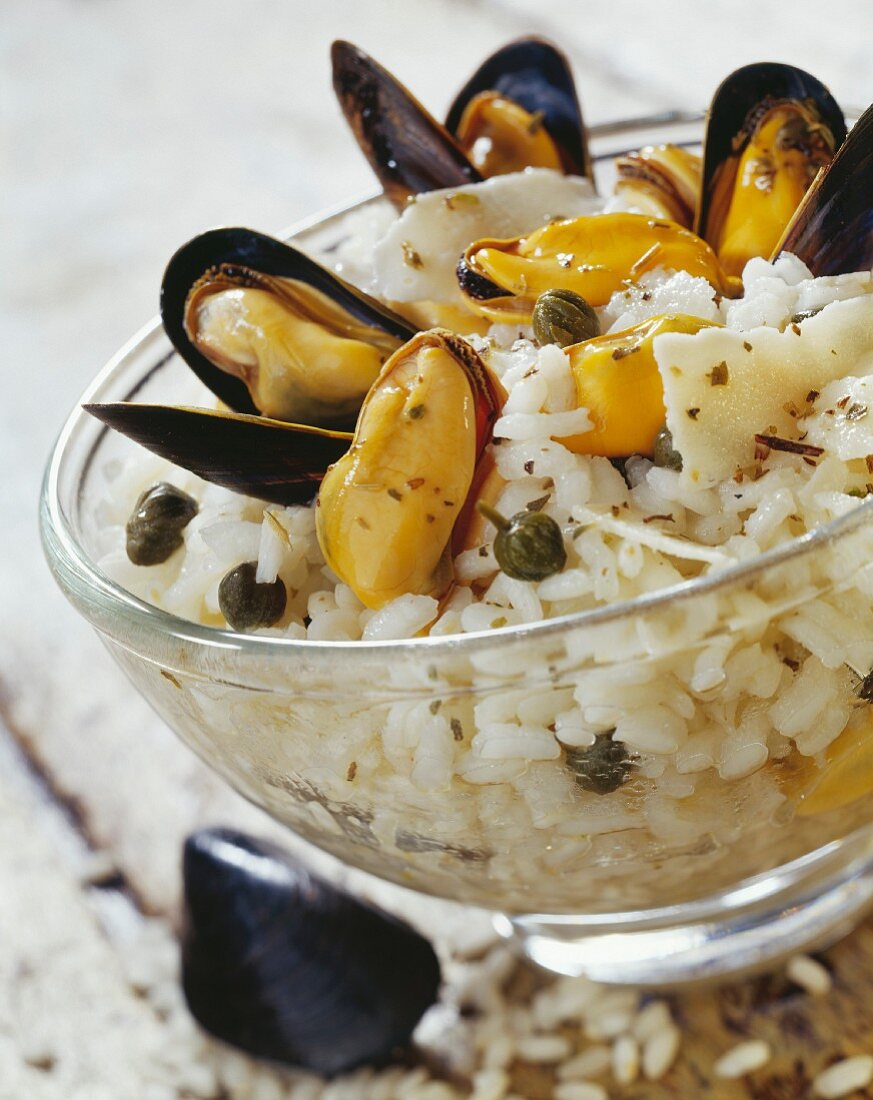 Mussel and parmesan risotto