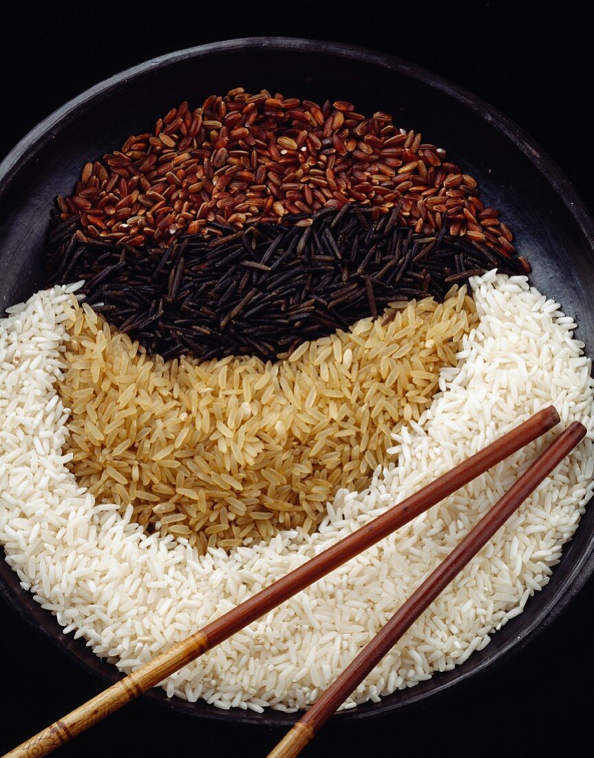 Verschiedene Reissorten