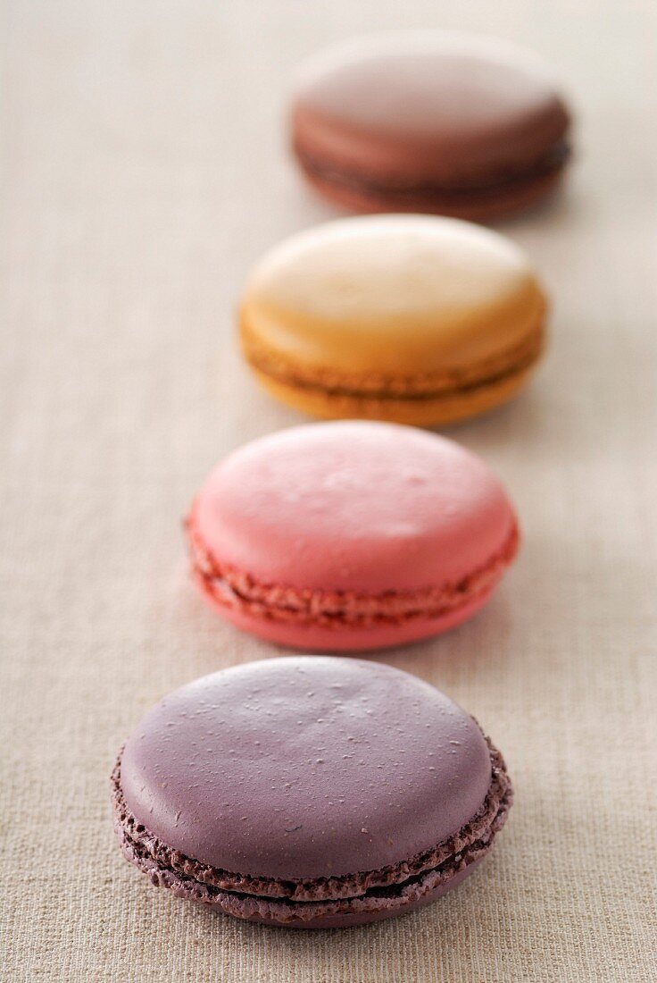 line of macaroons