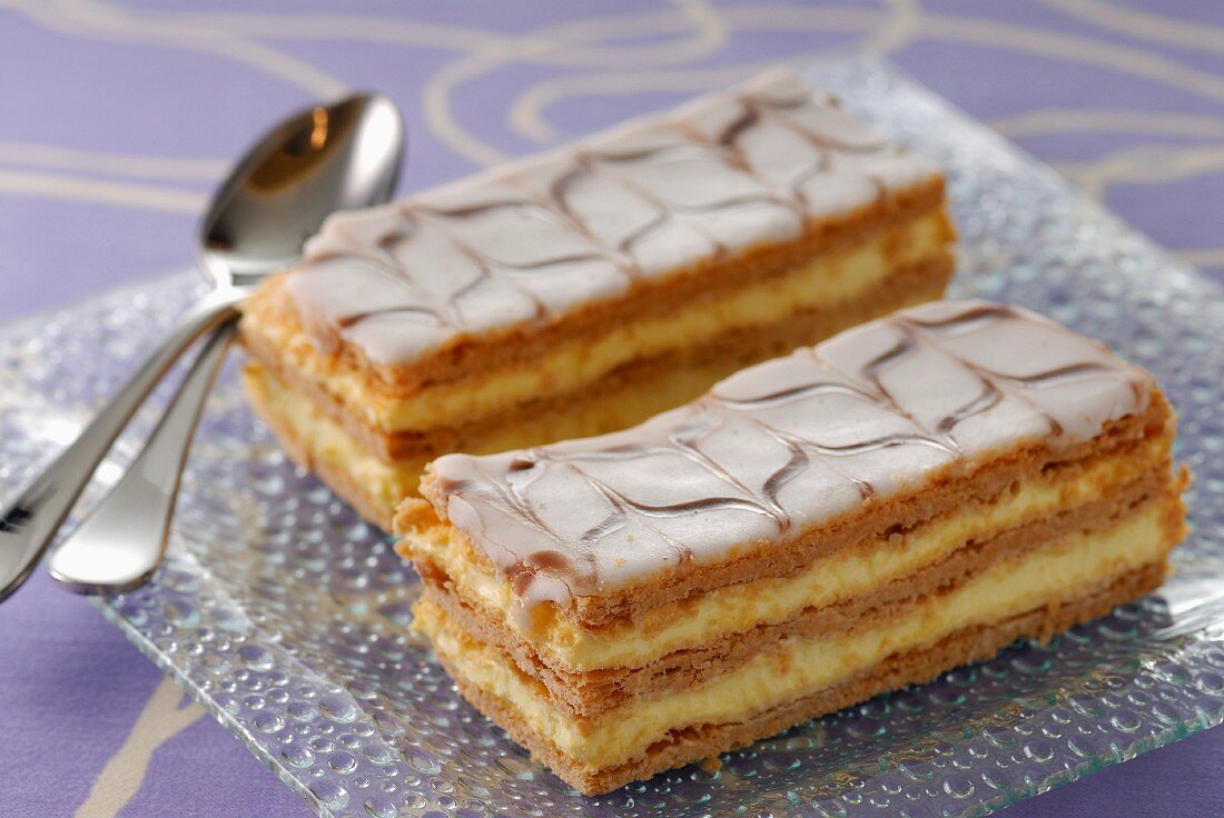 Mille-feuilles mit Vanillecreme