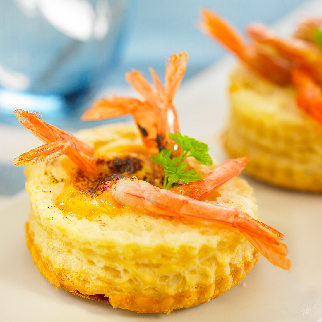 Shrimp puff pastry