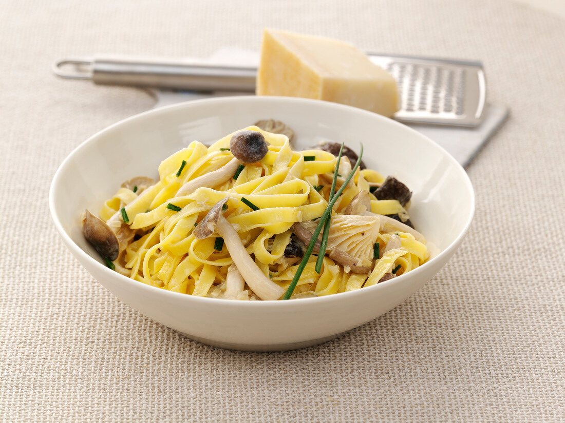 Tagliatelles with mushrooms