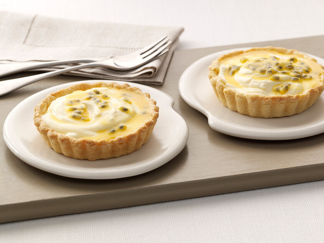 Passion fruit tartlets