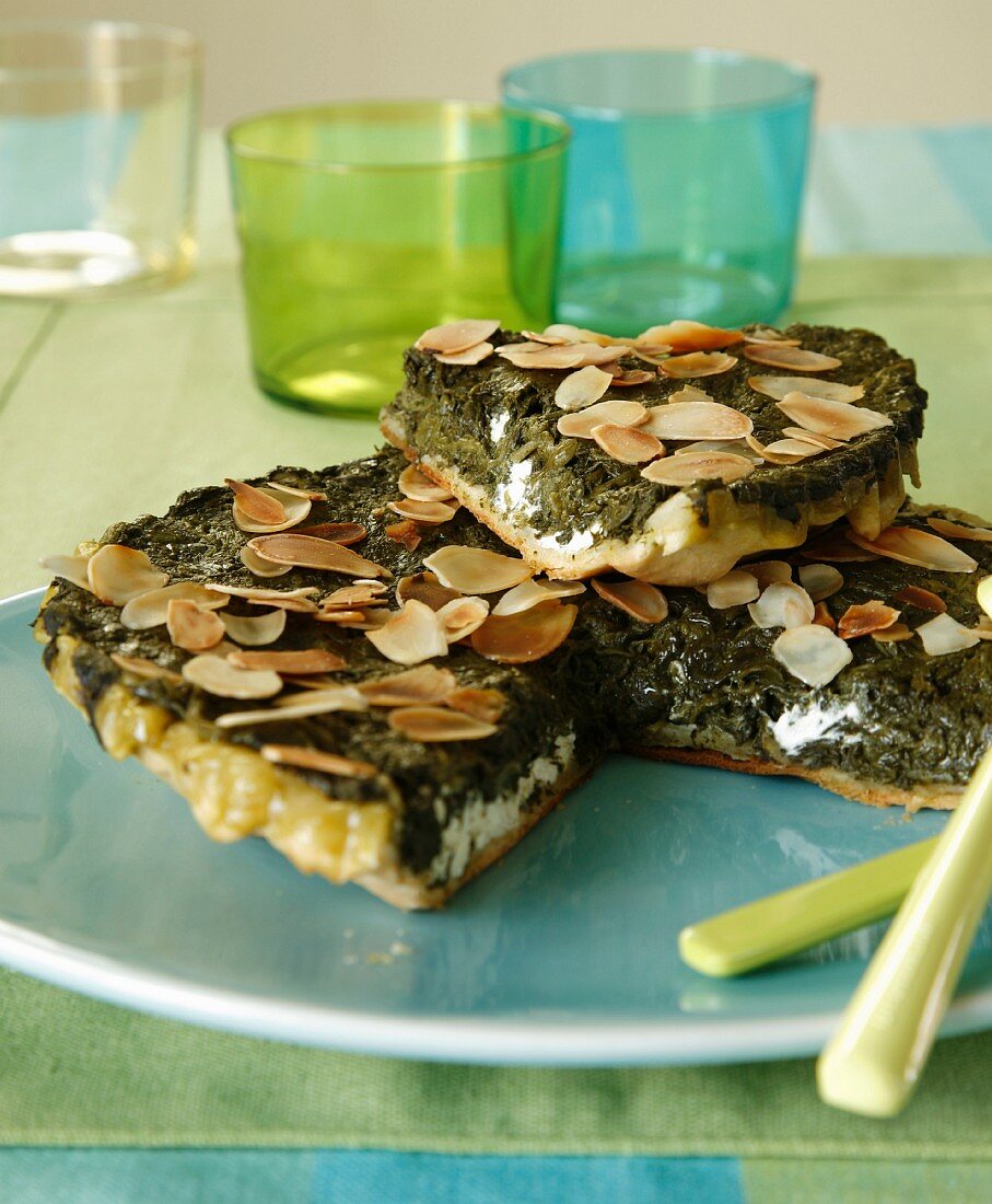 Spinach Tatin tart