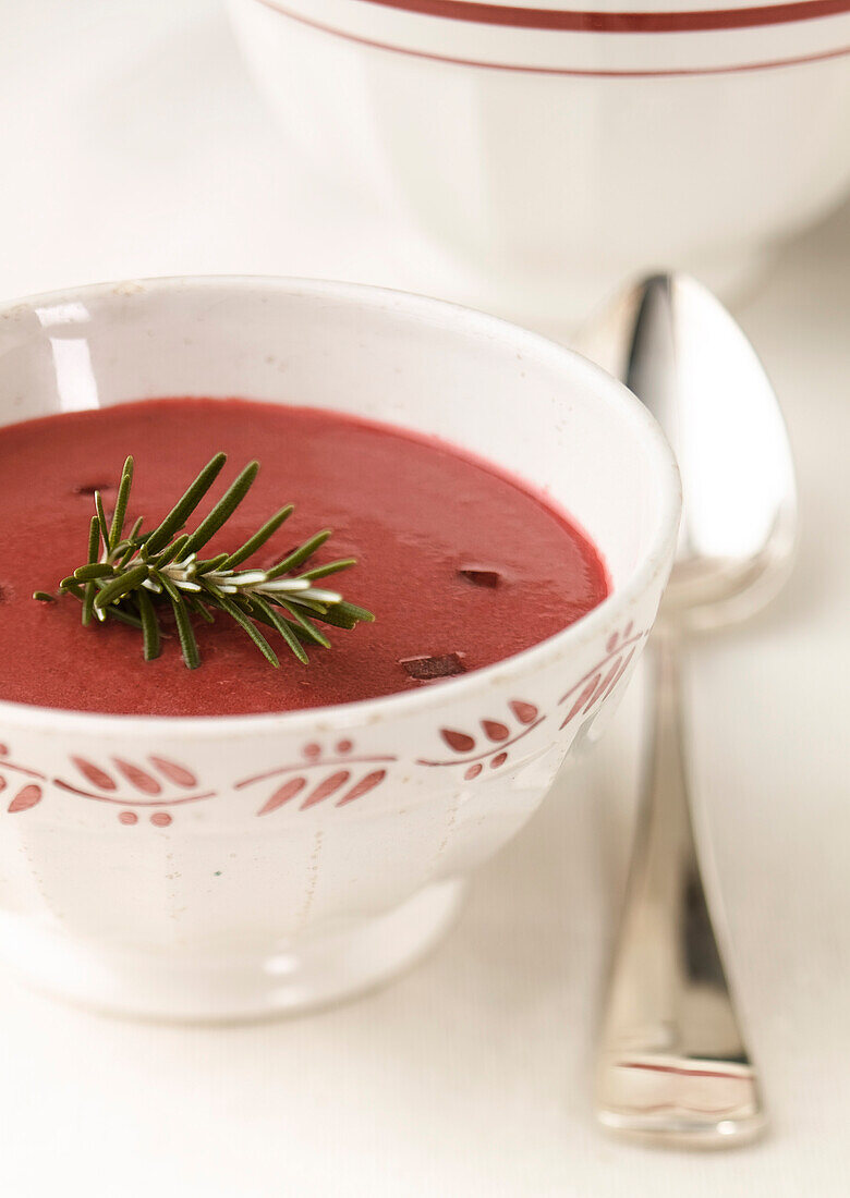 Beetroot and onion soup