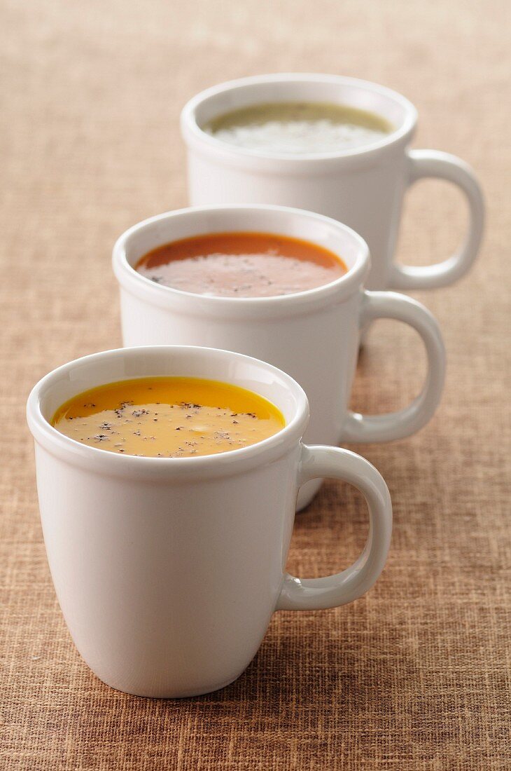 Assorted creamed soups