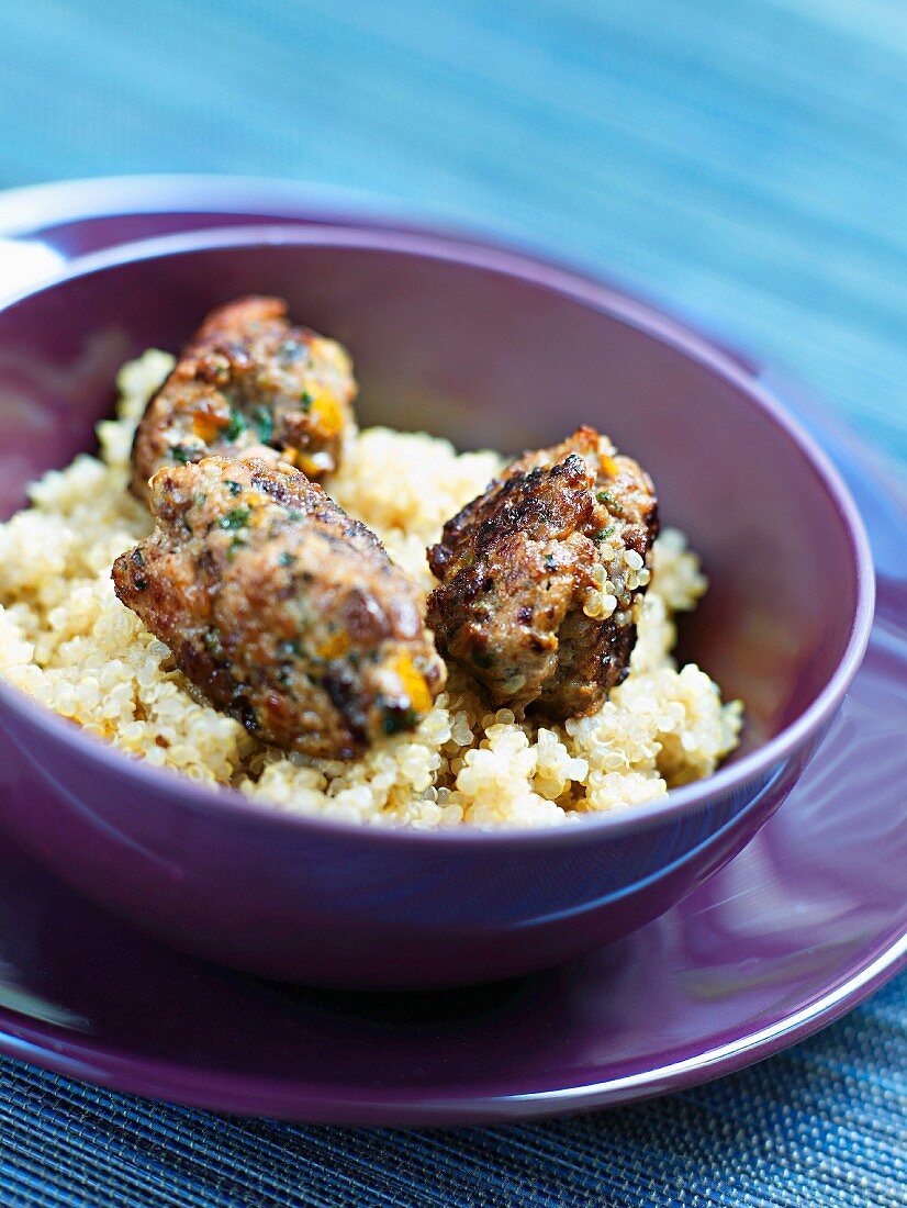 Meatballs with quinoa