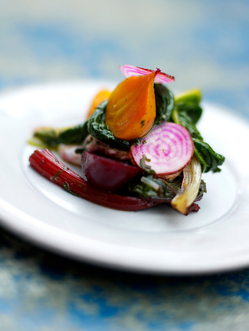 Pan-fried mixed vegetables