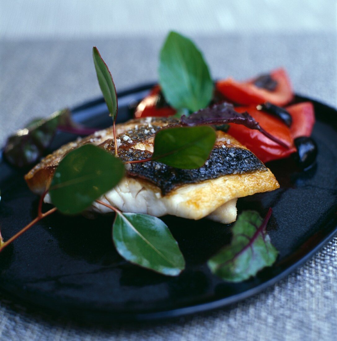 Fried seabream with coarse sea salt