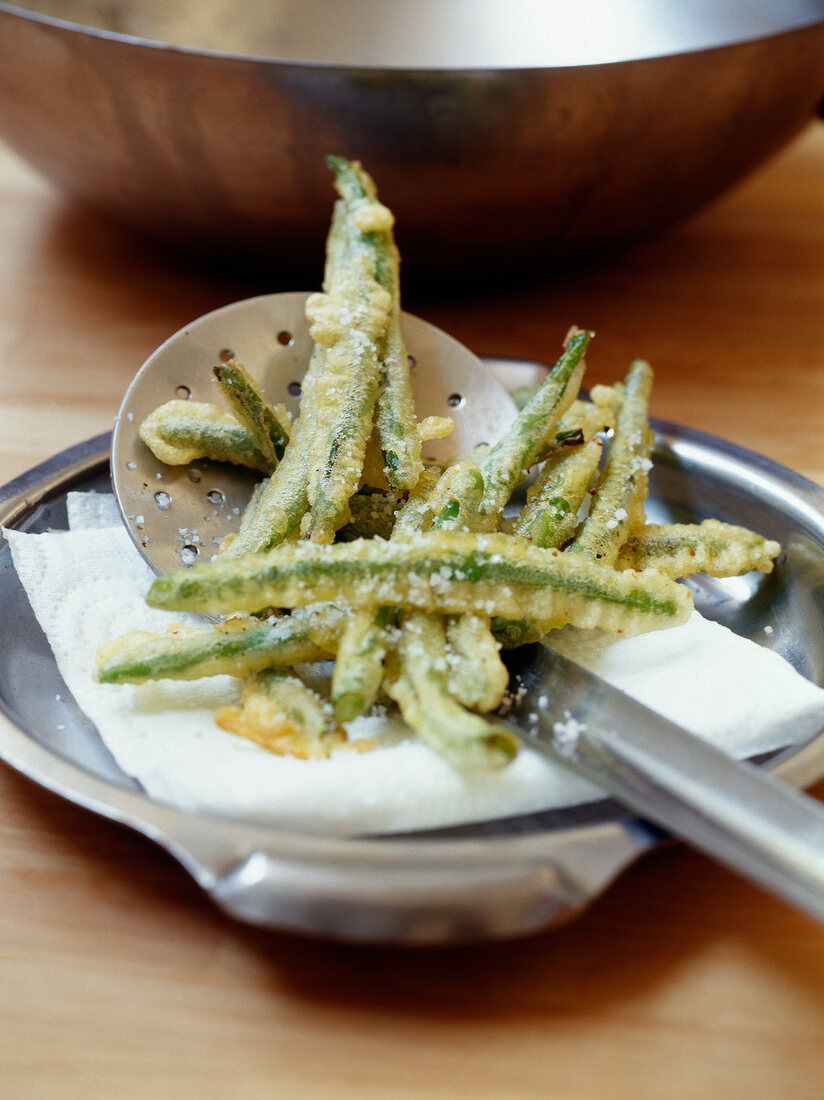 Grüne Bohnen Tempura