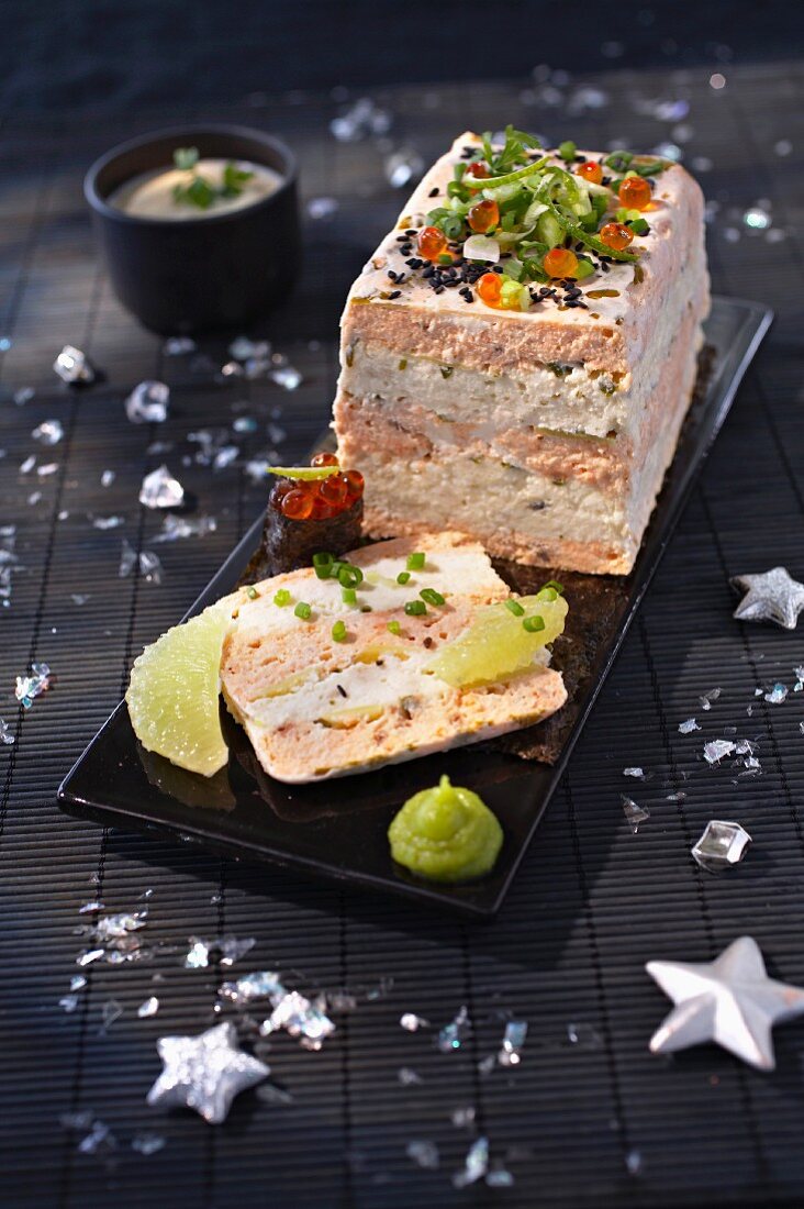 Salmon and sole terrine with lime