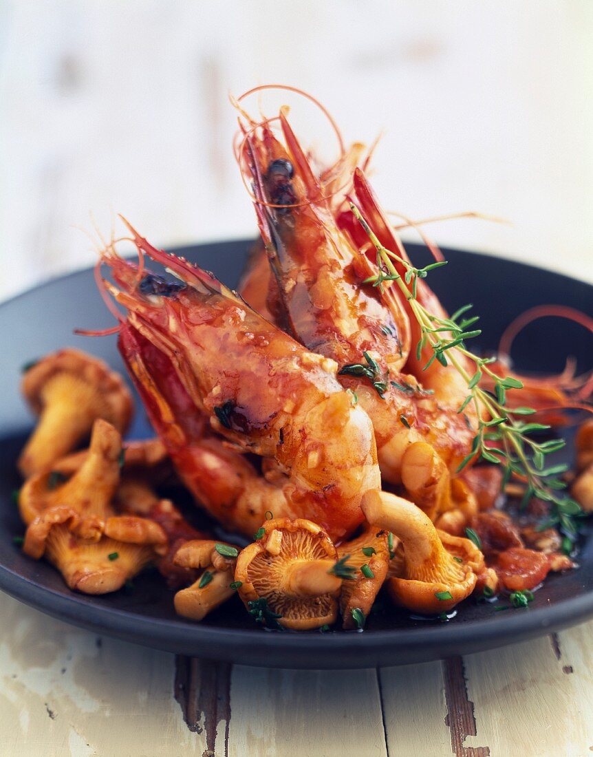 Provençal-style sauteed shrimps