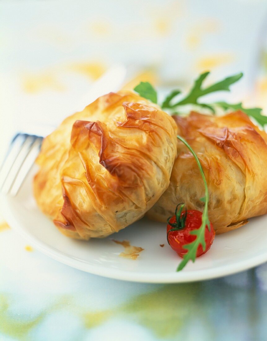 Flaky pastry cheese pies