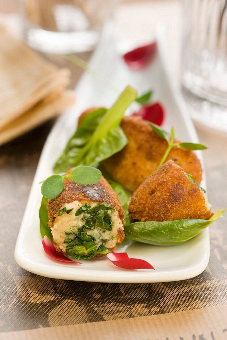 Spinach croquettes