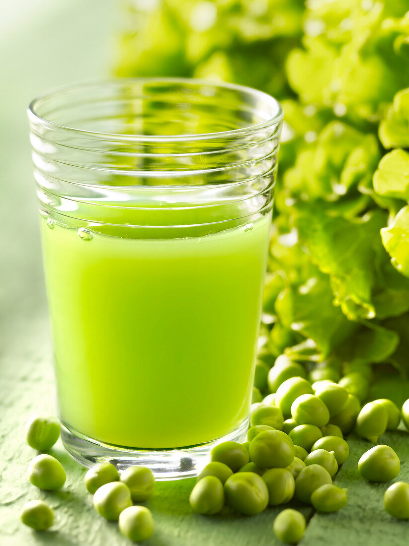 Glass of vegetable juice