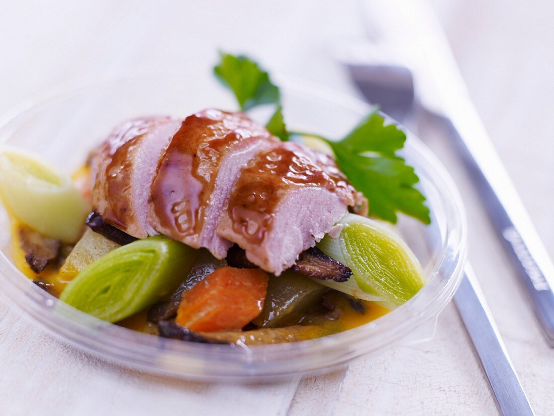 Turkey breast with vegetables