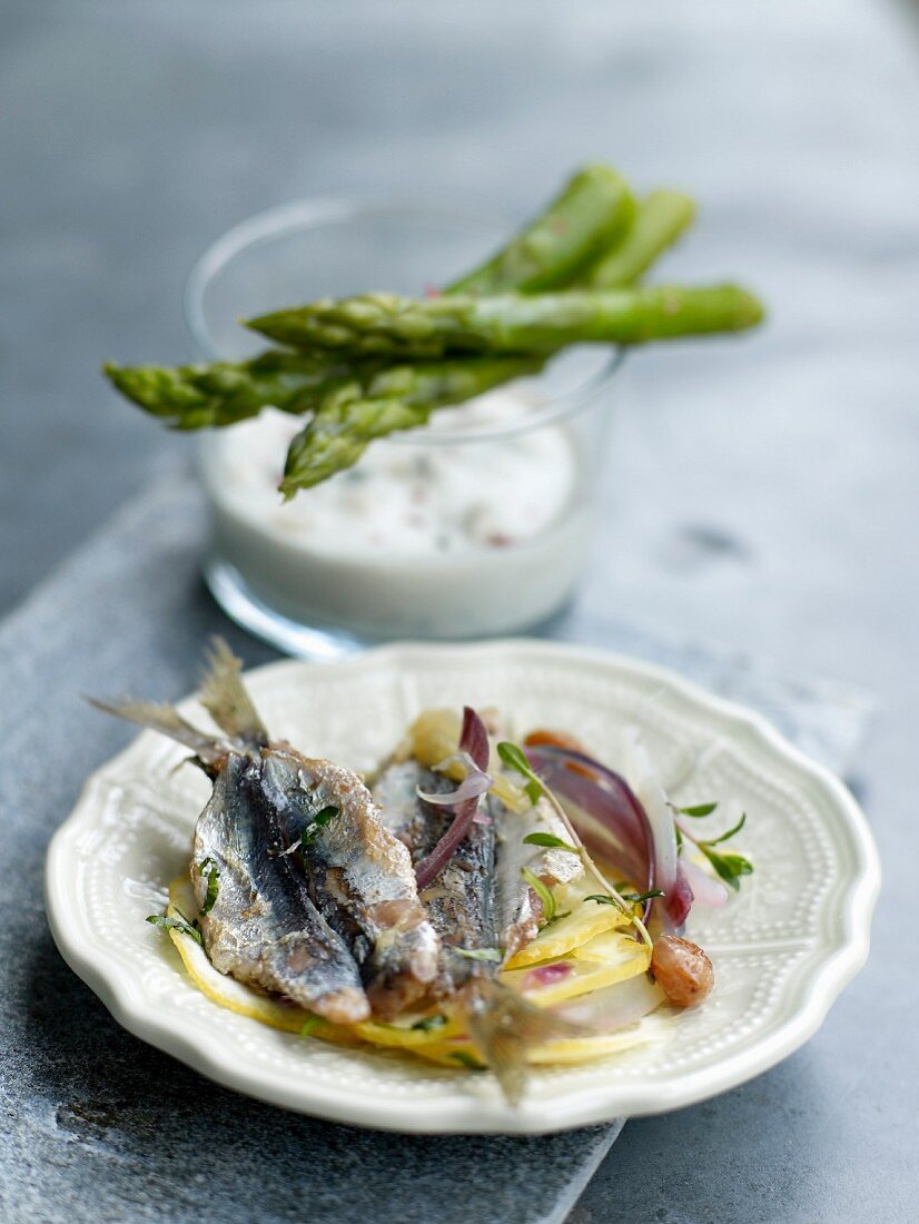 Sardines with lemon and herbs