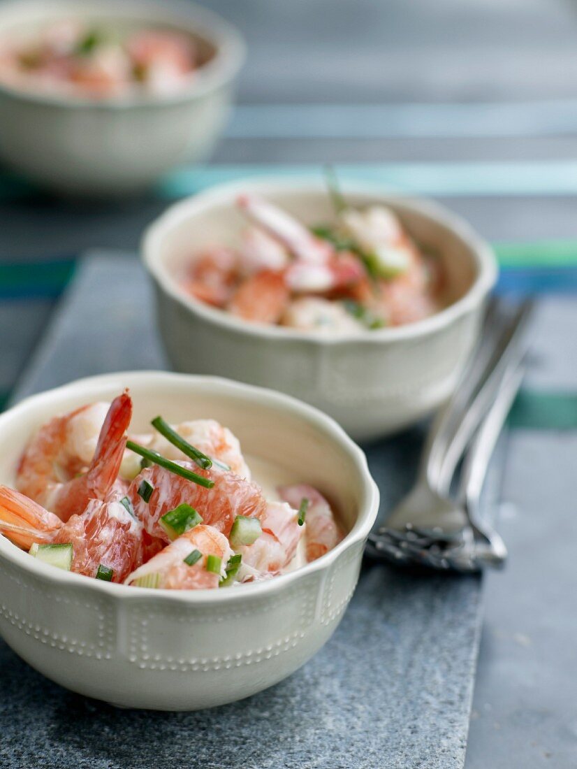 Garnelencocktail mit Grapefruit