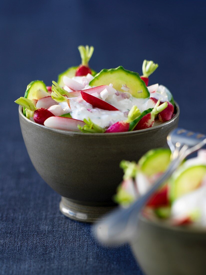 Gemüsesalat mit Joghurtdressing