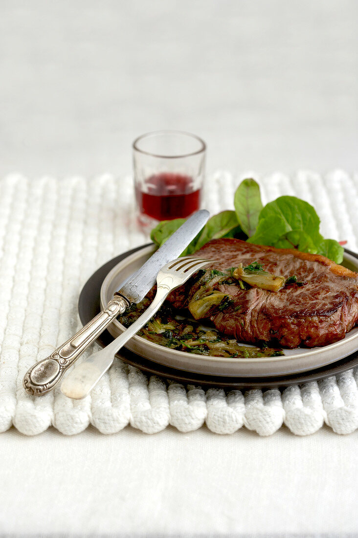 Steak à la chalonnaise (Burgund)