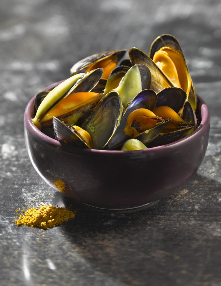 Mussels with curry