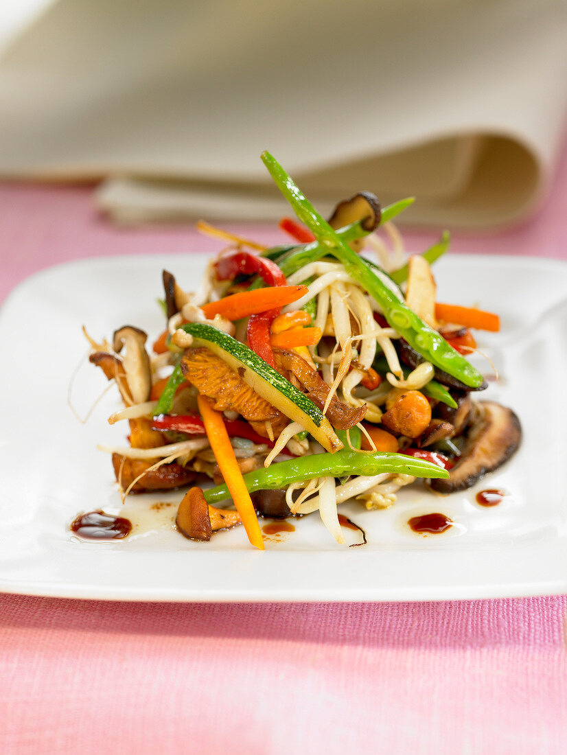 Oriental-style vegetable stir-fry