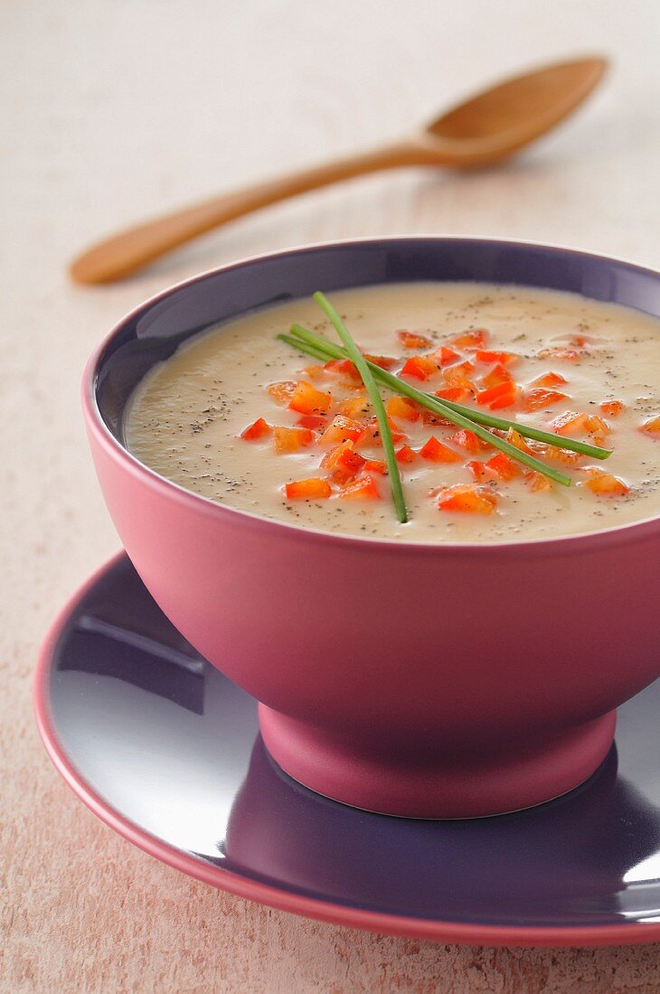Blumenkohl-Paprika-Suppe