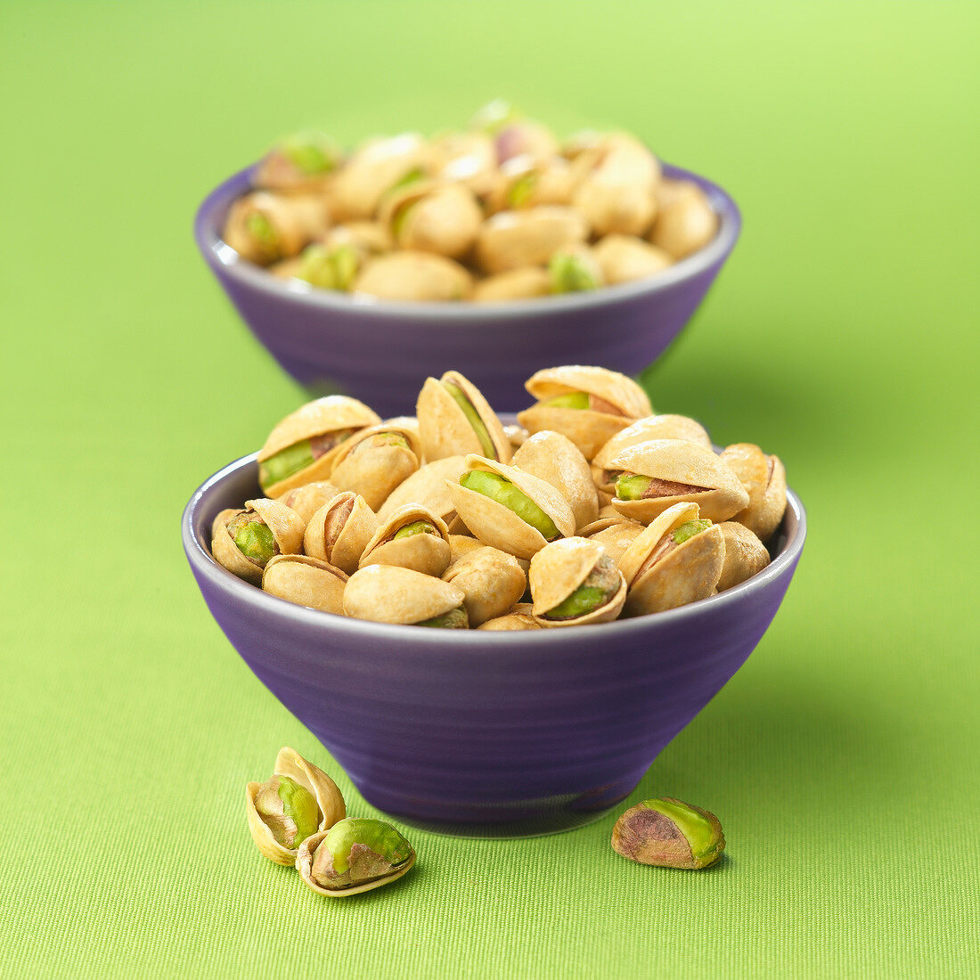 Bowls of pistachios