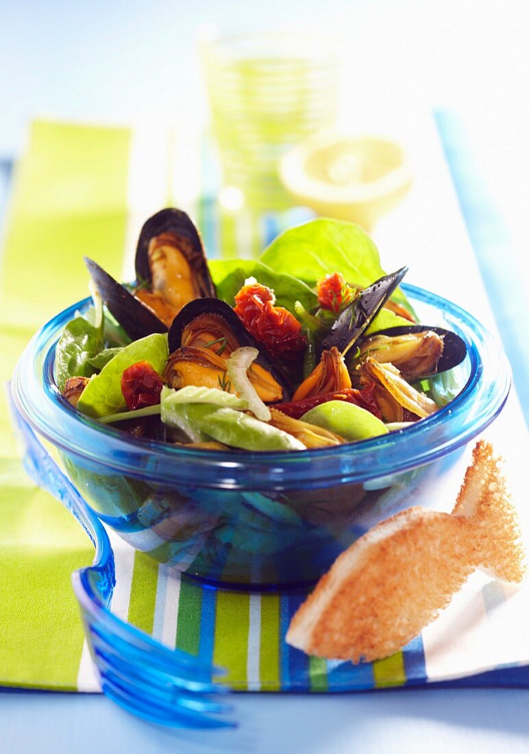 Mussel and celery salad