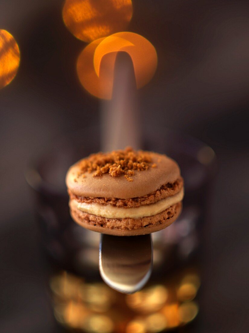 Foie gras macaroon