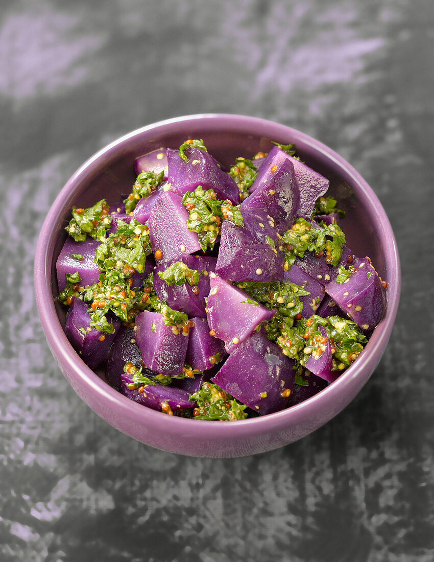 Violetter Kartoffelsalat