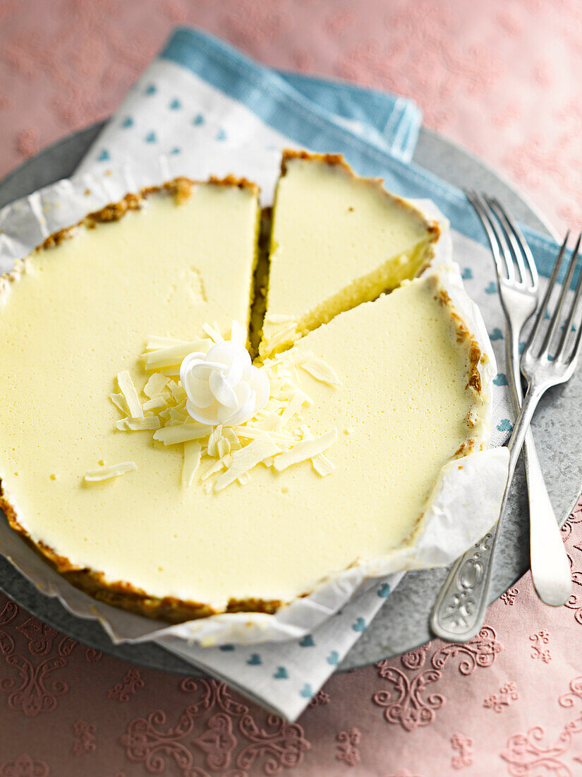 White chocolate cheesecake