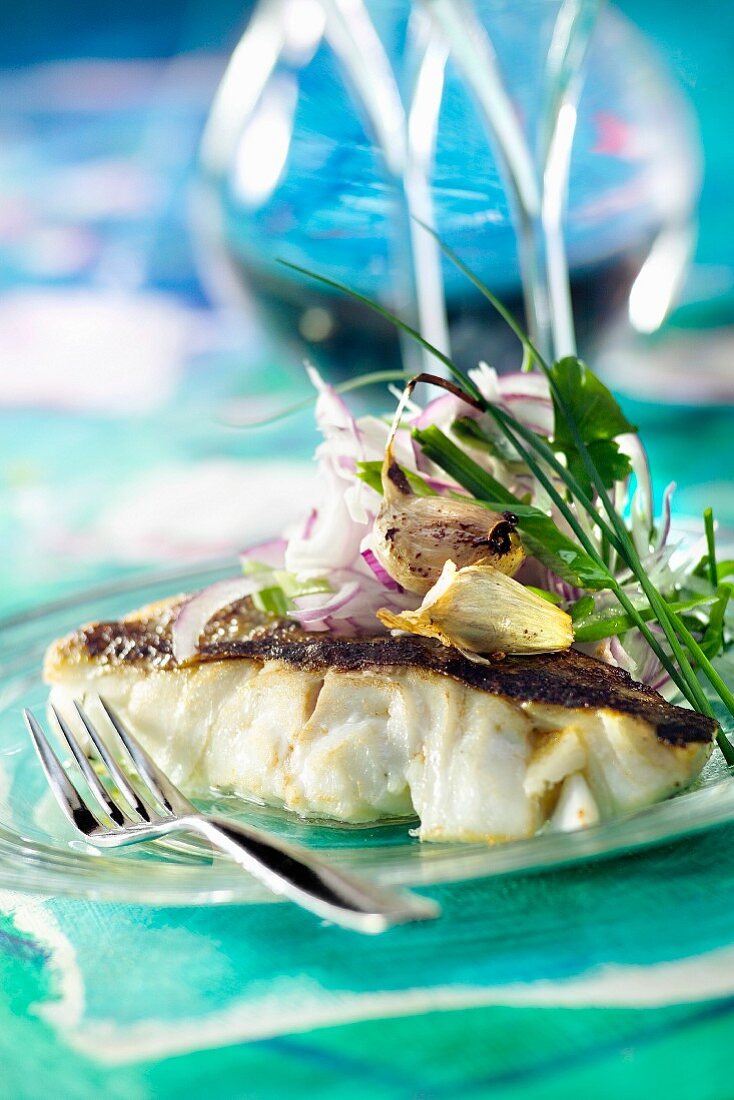 Salt-cod with garlic and onions
