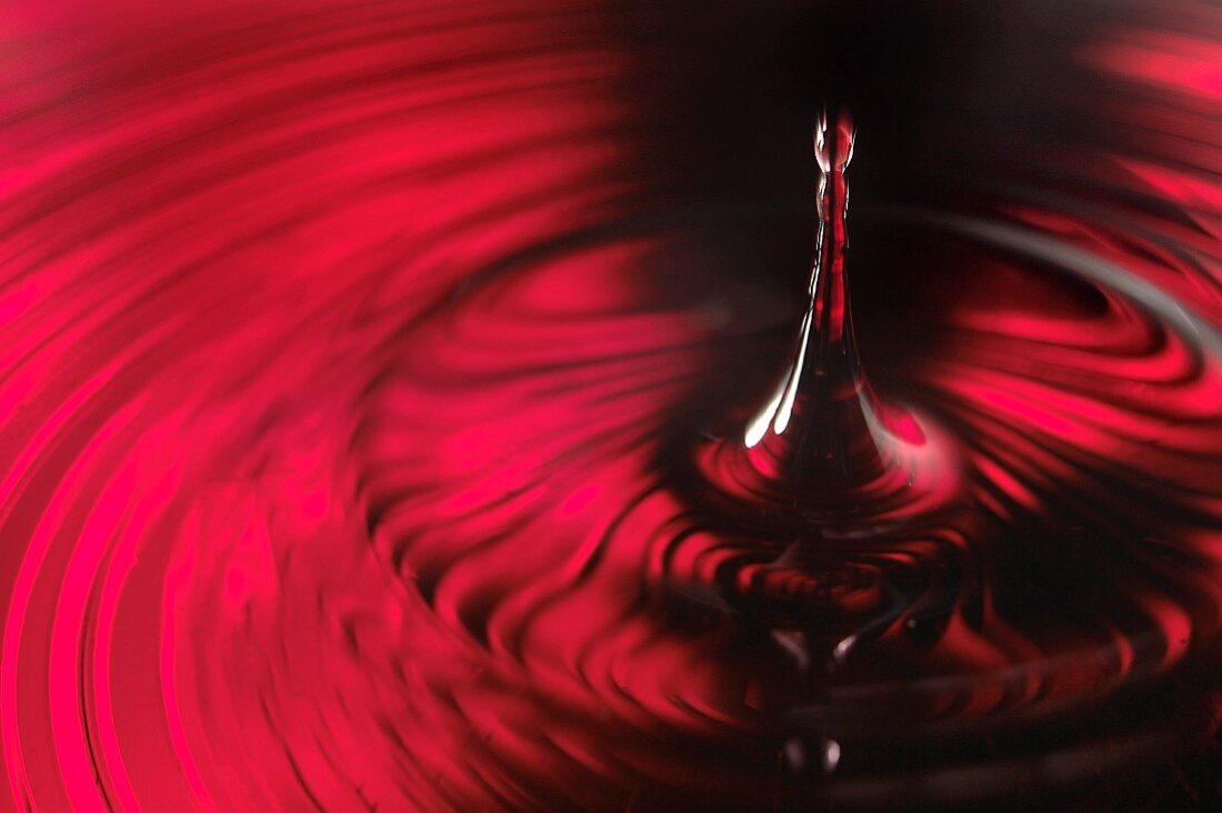 Drop of red wine