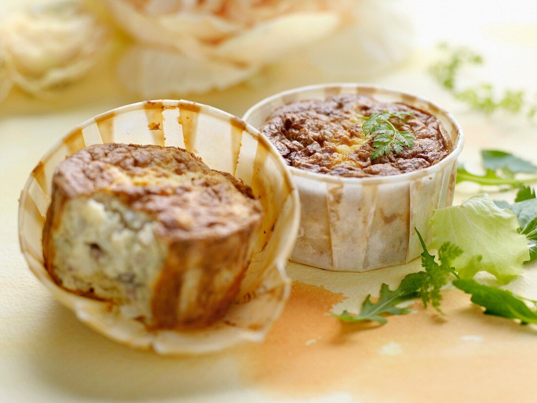 Provençal-style small soufflés, tuna-mustard