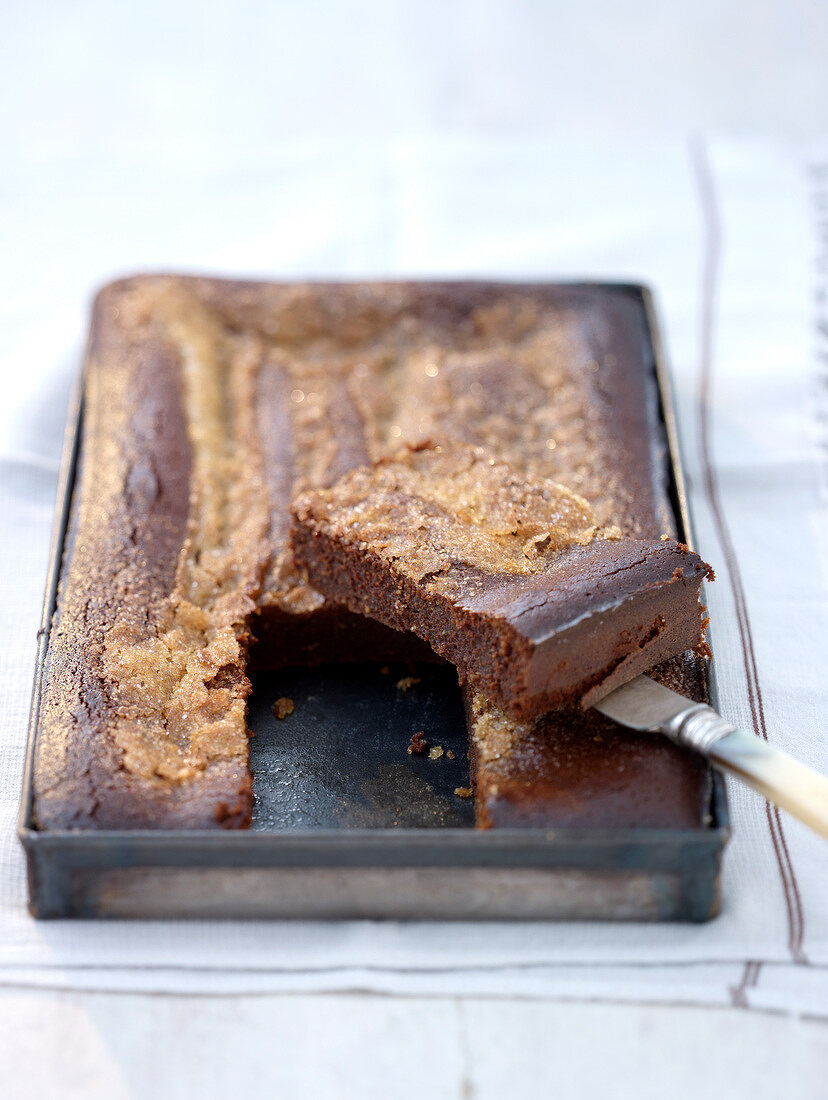 Chocolate and salted butter toffee cake