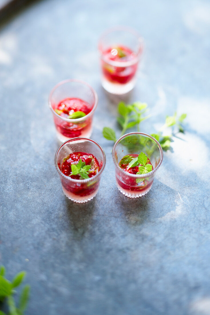 Luxury raspberry cocktail