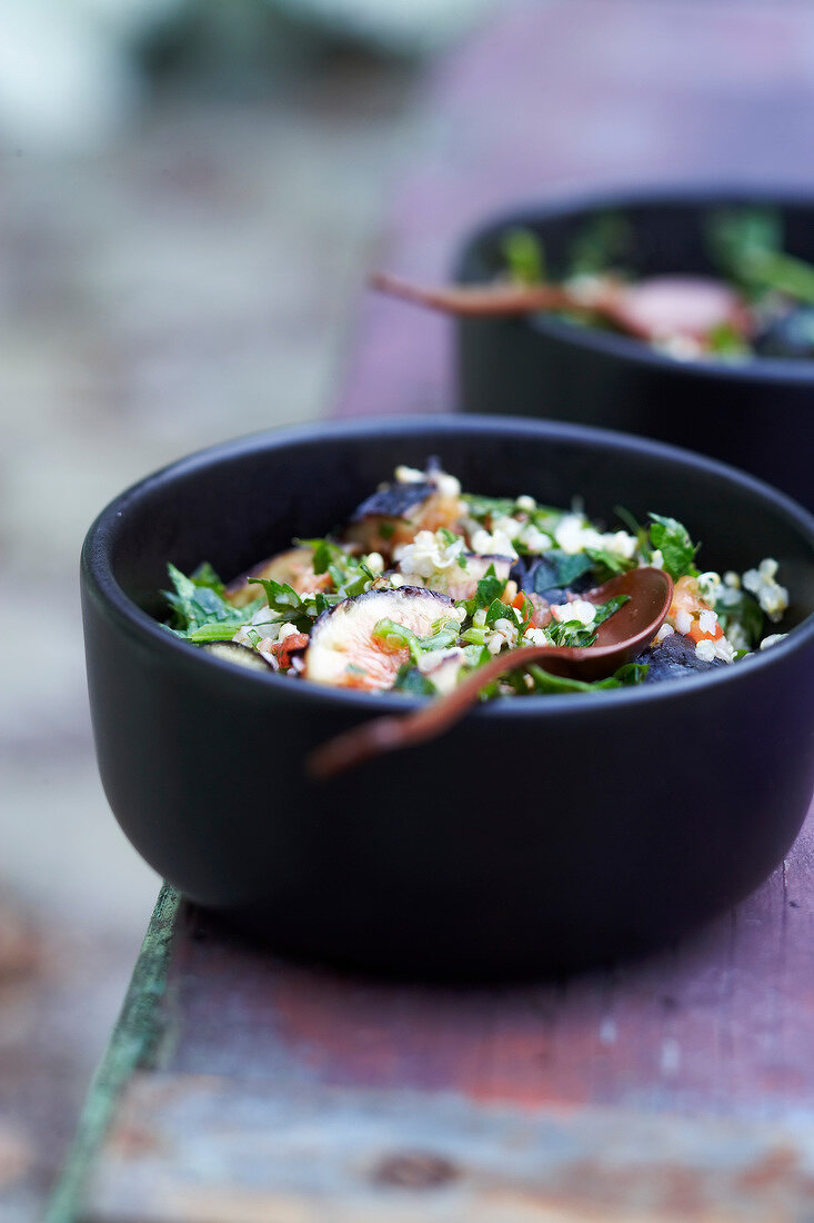 Quinoa and fig tabbouleh
