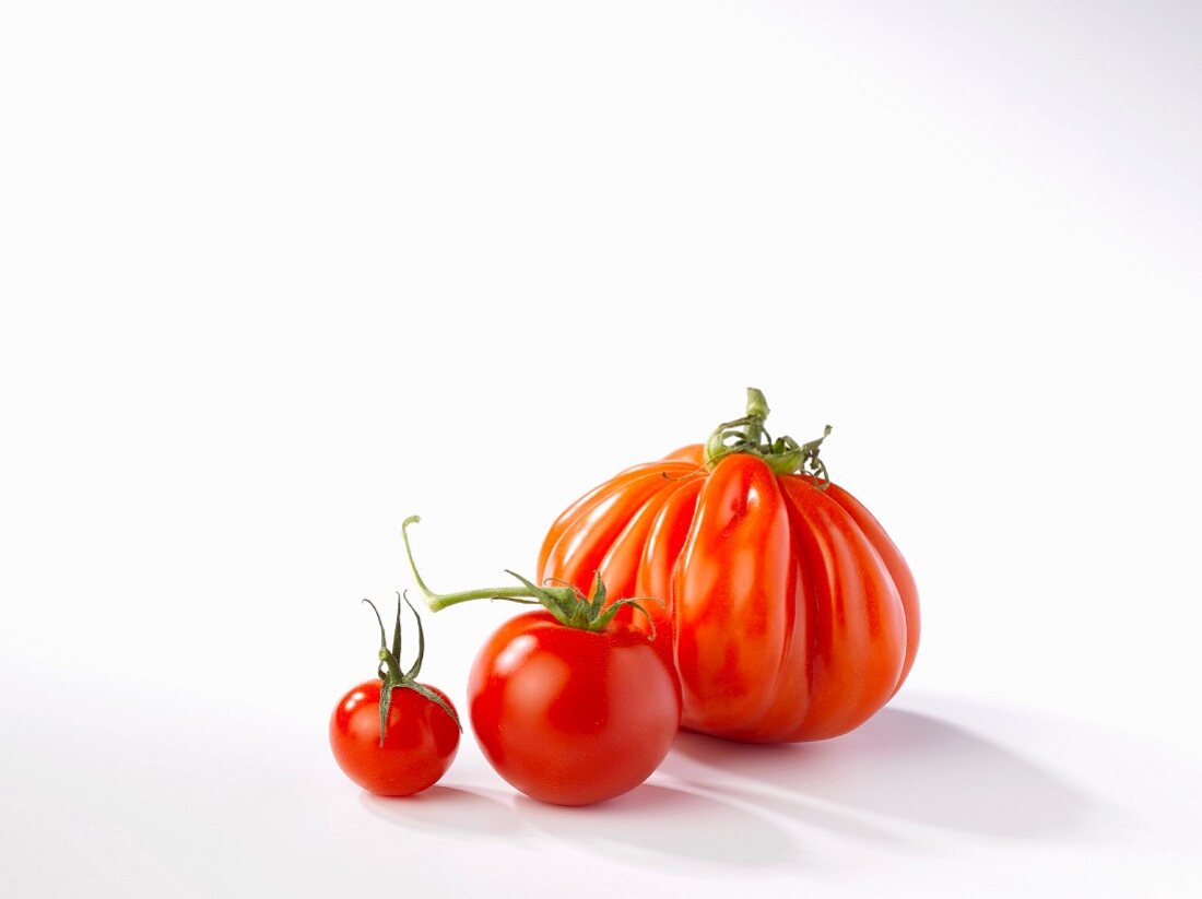 Drei verschiedene Tomatensorten